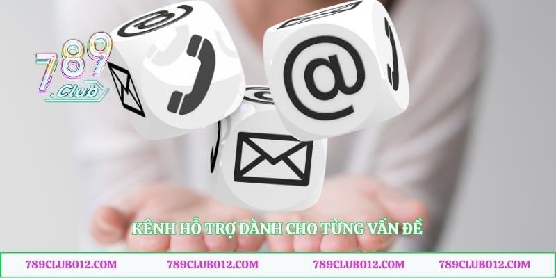 Kênh hỗ trợ dành cho từng vấn đề